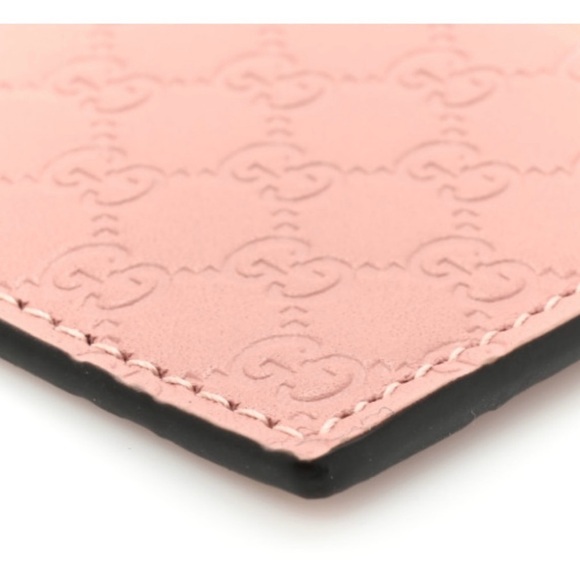 NIB Gucci Microguccissima soft pink embossed leather cardholder. NWT - Picture 9 of 9
